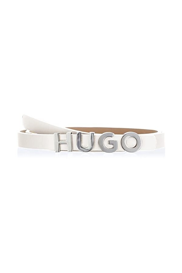 HUGO Zula Belt 1,5cm Ceinture, Open White110, 95 aux Femmes