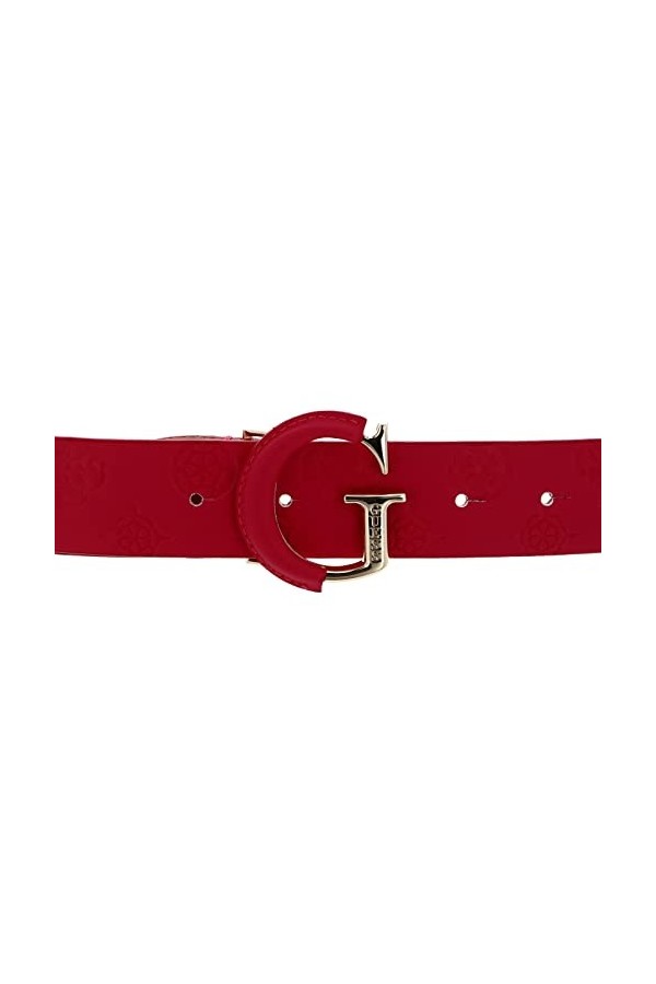 GUESS Geva Ceinture réglable W105 Magenta – Peut être raccourcie, Logo magenta, taille unique