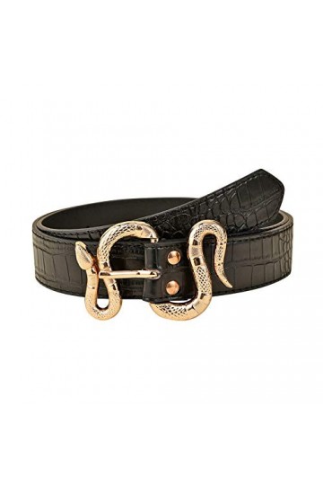 Ceinture de Serpent en Cuir Mince Ceinture Ceinture Femmes Conception Boucle Taille Ceinture de Mode Ceinture Large for Homme