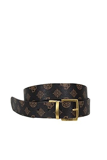 GUESS Cinta donna reversibile pelle/ecopelle marrone multilogo/nero C23GU03 BW7676VIN35 S