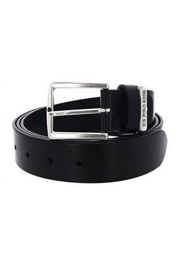 U.S. POLO ASSN. Hitchcock Perfect Leather Belt W95 Black, Noir , taille unique