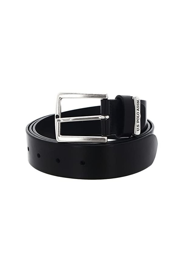 U.S. POLO ASSN. Hitchcock Perfect Leather Belt W95 Black, Noir , taille unique