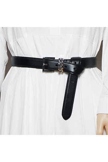 Ceintures en Cuir décoratives pour Dames Vêtements Robes Jeans Ceintures Accessoires décoratifs Color : B, Size : 111cm 