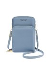 flintronic Petit Sac Téléphone Portable Femme, Mini Sac à Bandoulière en Cuir PU Pochette à Écran Tactile avec Bandoulière Ré