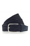 Vanzetti W80 Ceinture tressée pour homme Bleu nuit 35 mm, bleu nuit, W80