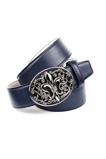 Anthoni Crown - Ceinture - Femme bleu bleu foncé 90-110 cm - bleu - Medium