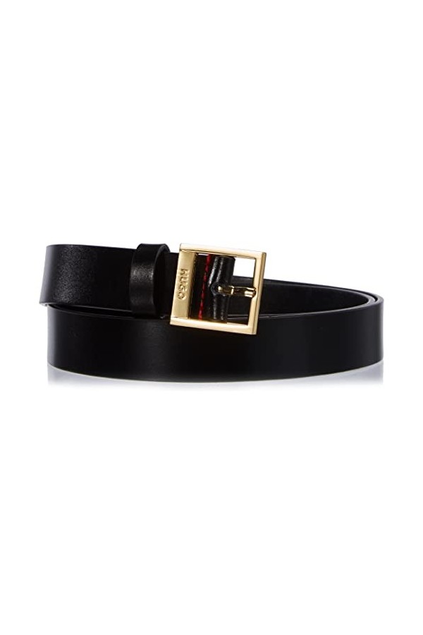 HUGO Haze Belt 2,5cm Ceinture, Black2, 80 Femme