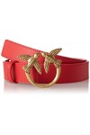 Pinko Love Berry Simply Belt H3 VIT. Ceinture, Z99o_Noir-Old Silver, M Femme