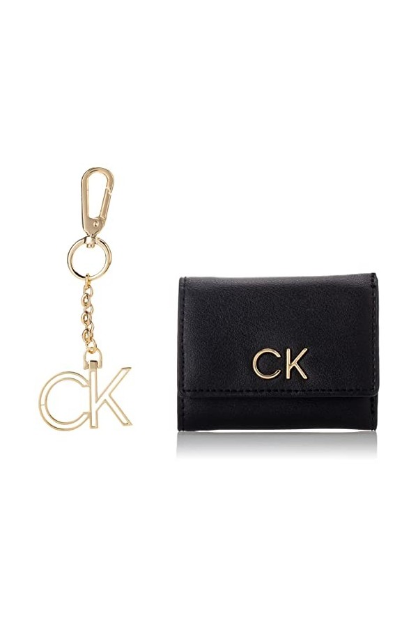 Calvin Klein Trifold XXS + KEYFOB Ceinture, CK Noir, taille unique Femme