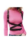 Bodiy Ceinture de taille punk pour femme en cuir synthétique avec bretelles réglables pour robe de chemise dHalloween, 3, ta