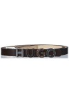 HUGO Zula Belt 1,5cm Ceinture, Dark Brown201, 95 Femme