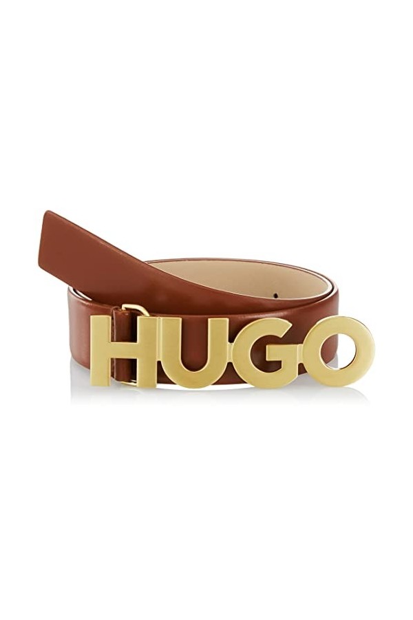 HUGO Zula Belt 3,5cm C-ZL Ceinture, Medium Brown212, 100 aux Femmes