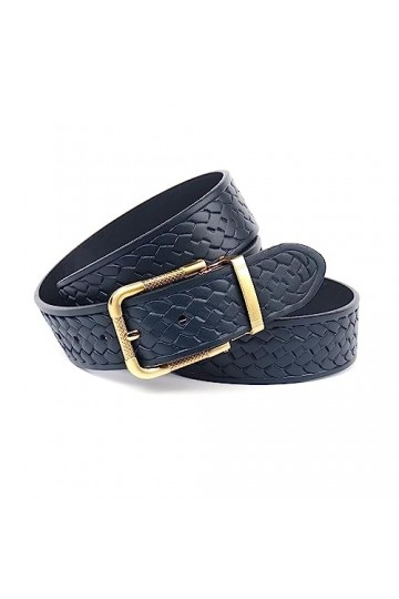 Anthoni Crown Ceinture pour Femme, Bleu foncé, 110 cm Mixte