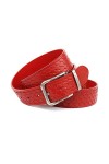 Anthoni Crown Ceinture pour Femme, Rouge, 120 cm Mixte