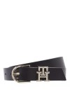Tommy Hilfiger Ceinture en cuir LUXE 3.0 pour femme, Noir , 80 cm