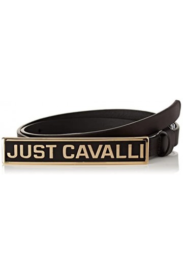Just Cavalli Ceinture pour Femme, 900 Noir, 90 cm