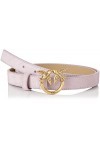 Pinko Love Berry H2 Belt Suede Ceinture, Y13q_Iris-Antique Gold, L Femme