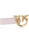 Pinko Love Berry H2 Belt Suede Ceinture, Y13q_Iris-Antique Gold, L Femme