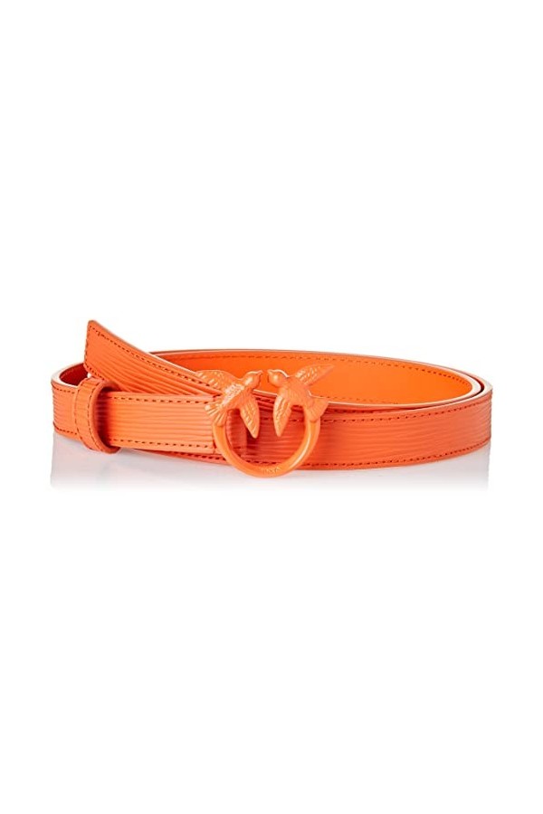 Pinko Love Berry H2 Belt Candy Palme Ceinture, A71b_aranc.vibrante-Block Color, L Femme