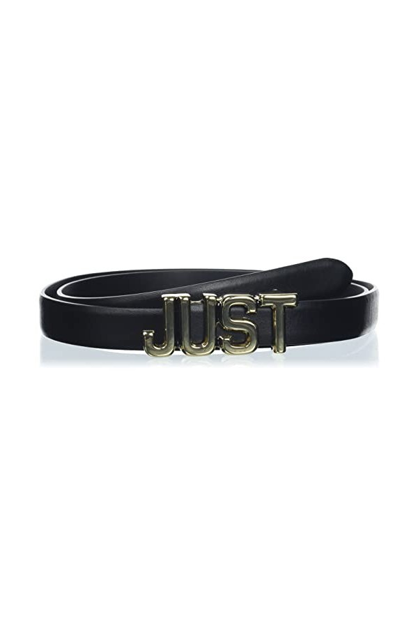 Just Cavalli Cintura Ceinture, 900B Black/Light Gold Finishing, 80 Femme