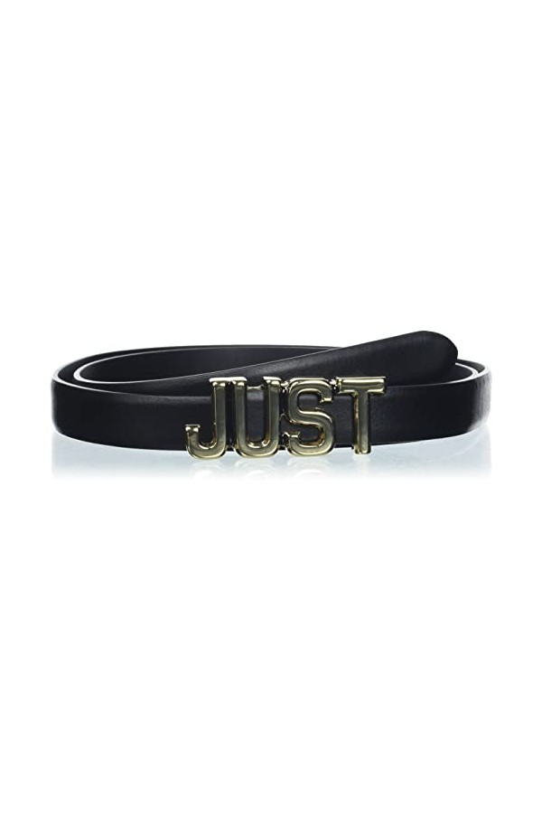 Just Cavalli Cintura Ceinture, 900B Black/Light Gold Finishing, 80 Femme
