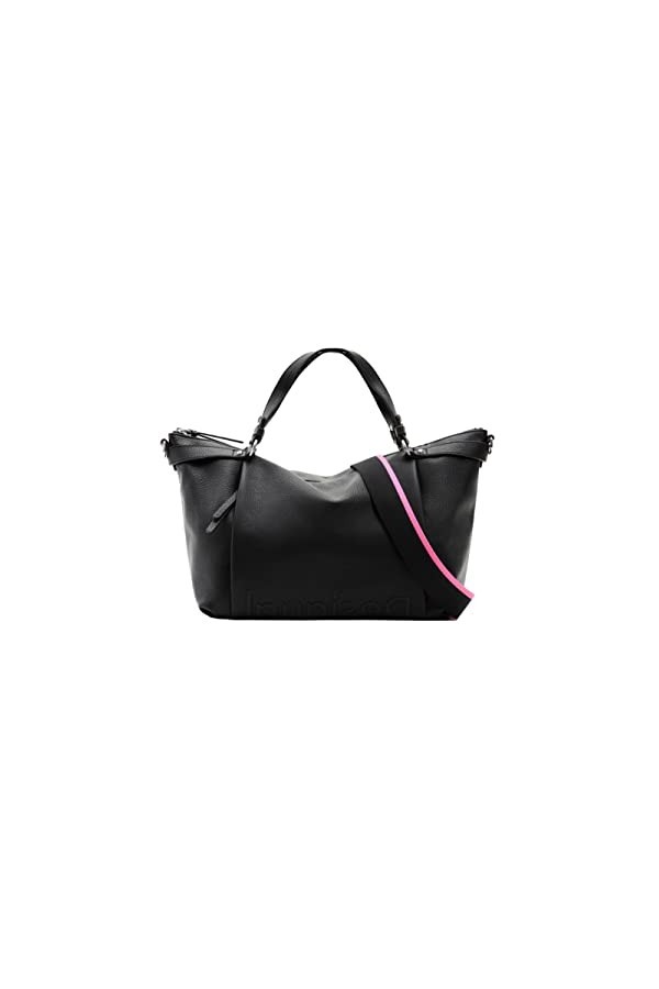 Desigual, BAG_HALF LOGO 23_LIBIA 2. Noir 2000 Femme