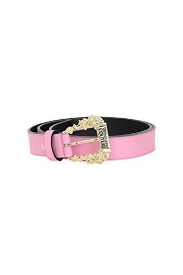 Versace JEANS COUTURE Ceinture rose pour femme avec boucle baroque 80 , rose, 80 cm