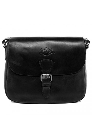 SID & VAIN sac à main porté épaule YALE cuir véritable | sac bandoulière femme noir | sac en cuir avec bretelle fait à la mai
