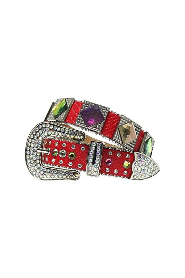 WRJAHCG Ceintures en strass pour femme, ceintures cloutées en diamant Bling Cowgirl Designer pour jeans,Black b,110CM/43.3