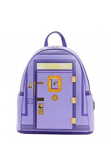 Loungefly Friends TV Series Chibi Art Sac à bandoulière double sangle pour femme, multicolore, Taille unique