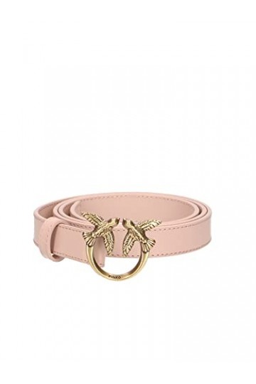 Pinko Love Berry H2 Belt Veau Set Ceinture, Rose O81q_Poudre Antique Gold , XS Femme