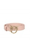 Pinko Love Berry H2 Belt Veau Set Ceinture, Rose O81q_Poudre Antique Gold , XS Femme