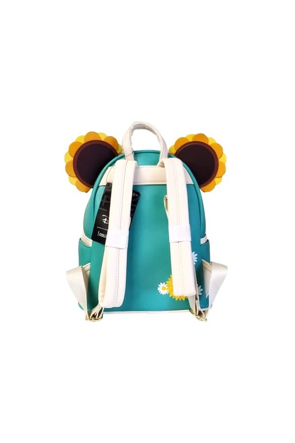 Loungefly Disney Sac à bandoulière double bandoulière Motif tournesol Minnie, Multicolore