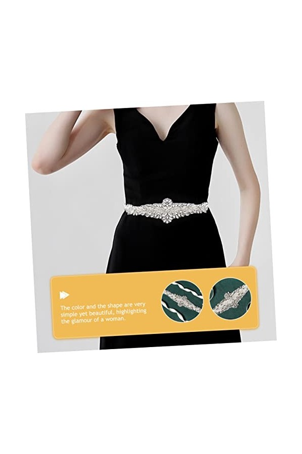 Abaodam 5 Pièces Mariée Ceinture De Mariage Femmes Ceintures Pour Robe Robe De Mariée Ceinture Strass Sash Ceinture Ceinture 