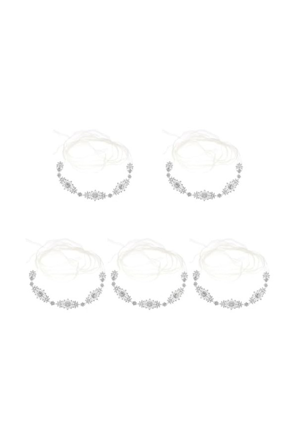 Abaodam 5 Pièces De Mariage Strass Ceinture Robe De Soirée Ceinture Perle Taille Ceinture Sans Boucle Femmes Ceinture Robe Ce