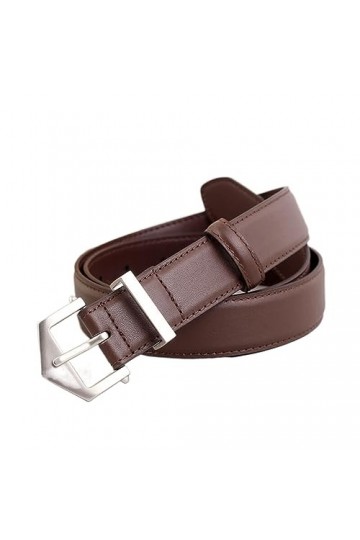 TEidea Ceinture Femme cuir décoratif Pantalon Ceinture couche peau de vache Ceinture Simple Pantalon Ceinture, Brun