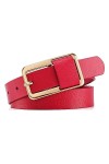Ceinture en peau de vache à la mode, Simple, décorative, véritable, for femmes, accessoires de ceinture en jean Size : 95cm 