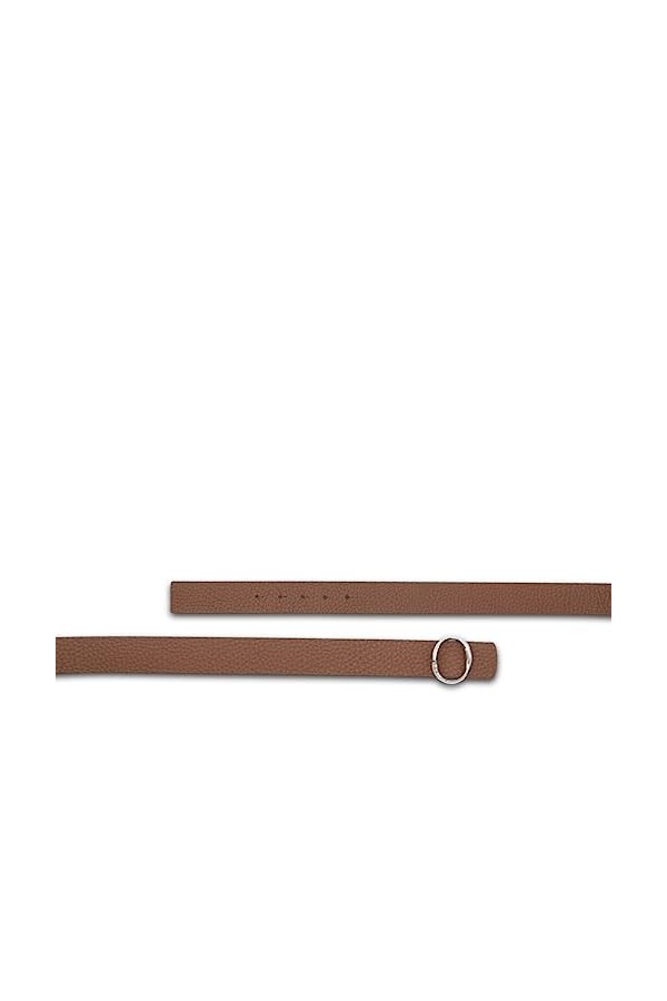 Orciani Ceinture Soft Double en cuir caroube D10095SOFT CARRUBA NOIR, marron, 95