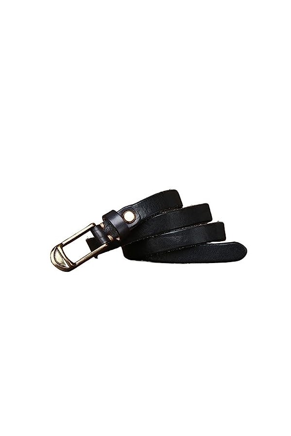 EKLART Ceinture en cuir véritable peau de vache rétro ceinture de luxe robe et ceintures en jean for femmes mode boucle ardil