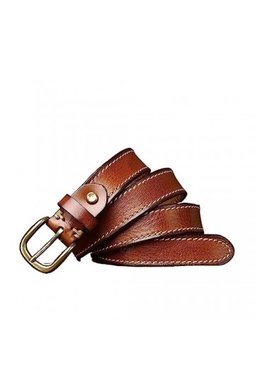 EKLART 2.8 cm largeur femmes ceinture en cuir véritable ceintures for femmes peau de vache sangle boucle ardillon ceintures f