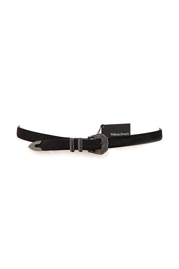 FABRIZIO MANCINI 8542R cintura donna PURITY nero belt woman [95 CM]