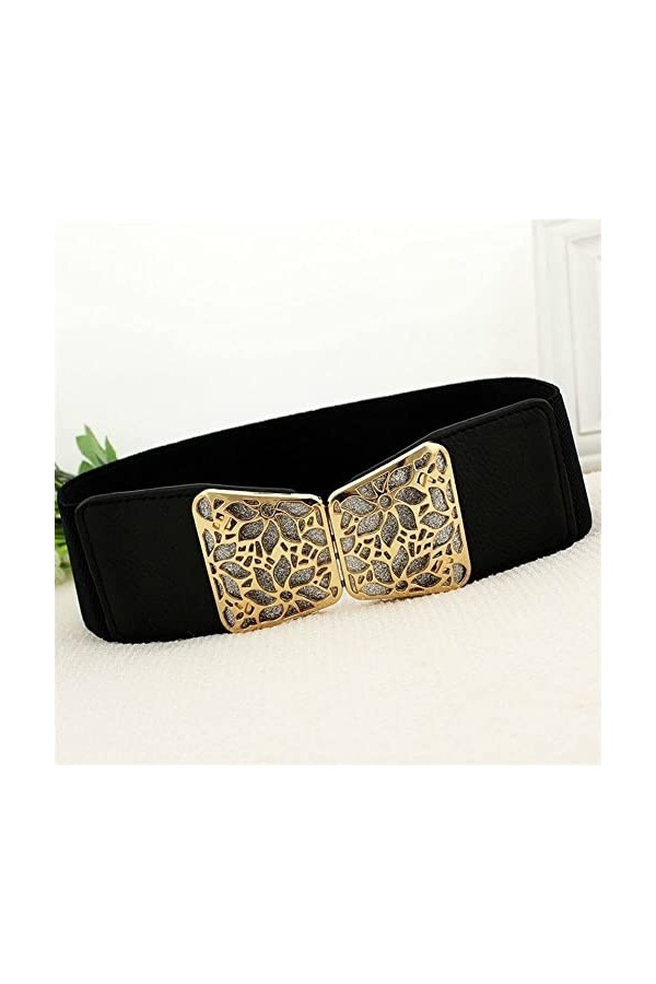 Ceinture Large Large Cummerbund Sangle Ceinture Taille Femme Femme Accessoires Longueur de Ceinture : 65X6cm, Couleur : EL72
