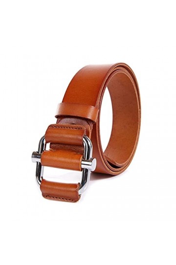 Cuir véritable boucle de ceinture Mesdames Diapo Aucun trou Styles Ceintures 38mm Large Vêtements Accessoires