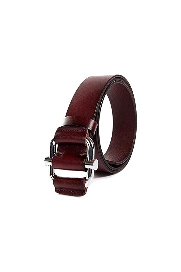 Cuir véritable boucle de ceinture Mesdames Diapo Aucun trou Styles Ceintures 38mm Large Vêtements Accessoires