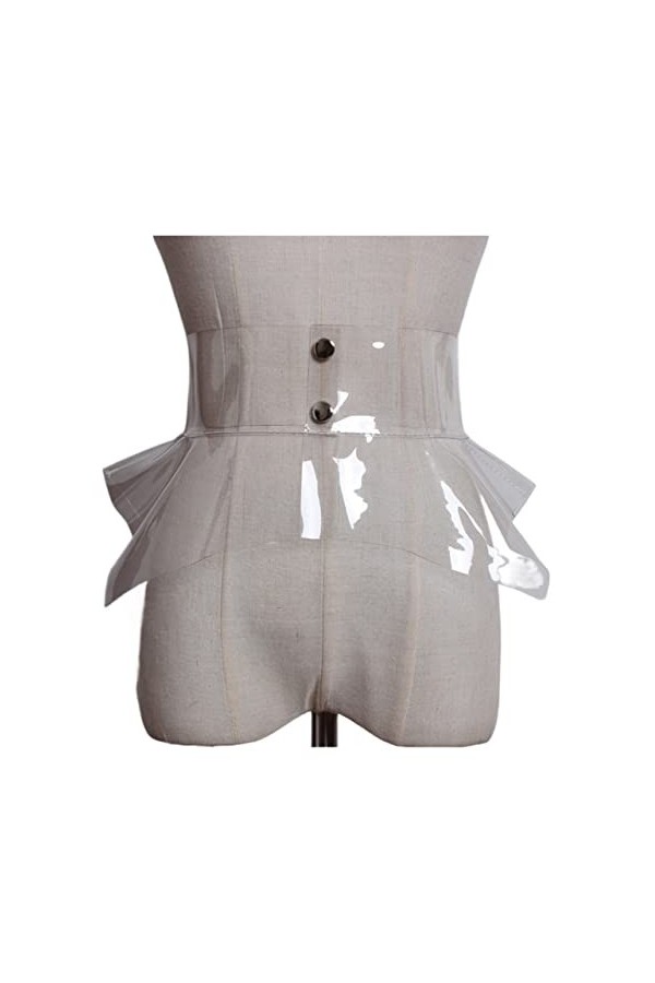 EIFINE Mode dété la Ceinture Transparente en Plastique PVC Femme Large Garniture T-Shirt Chemises Ceinture Color : 2, Size 