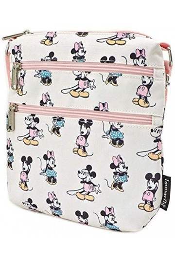 Loungefly x Disney Pastel Mickey & Minnie AOP Sac à bandoulière