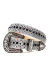 Ceinture avec strass pour femme - Ceinture cloutée - Style cowgirl - Style punk