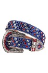 Ceinture avec strass pour femme - Ceinture cloutée - Style cowgirl - Style punk