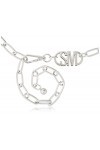 Steve Madden womens Silver Logo Chain Belt, Silver, Small-Medium US