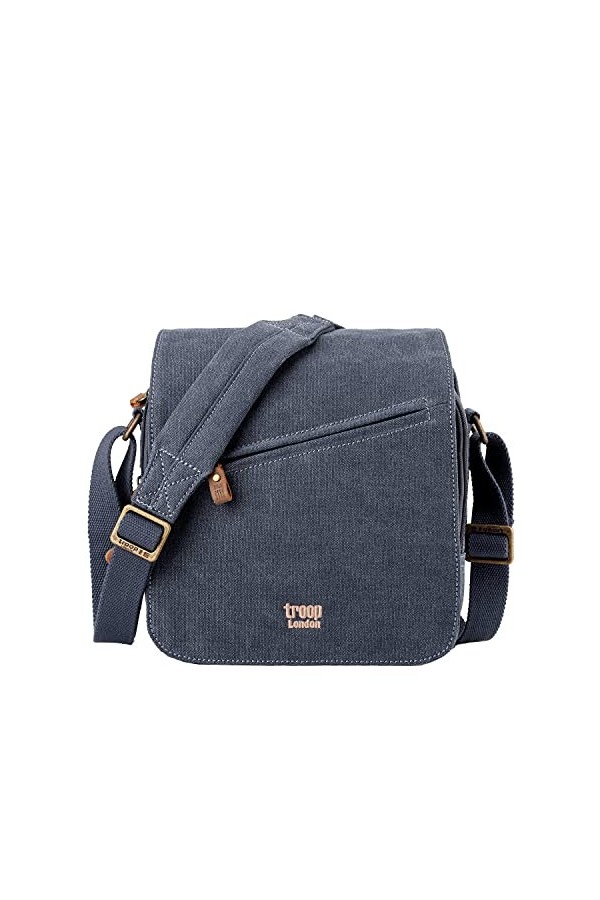 TRP0238 Troop London Toile Classique Sac Bandoulière - Bleu